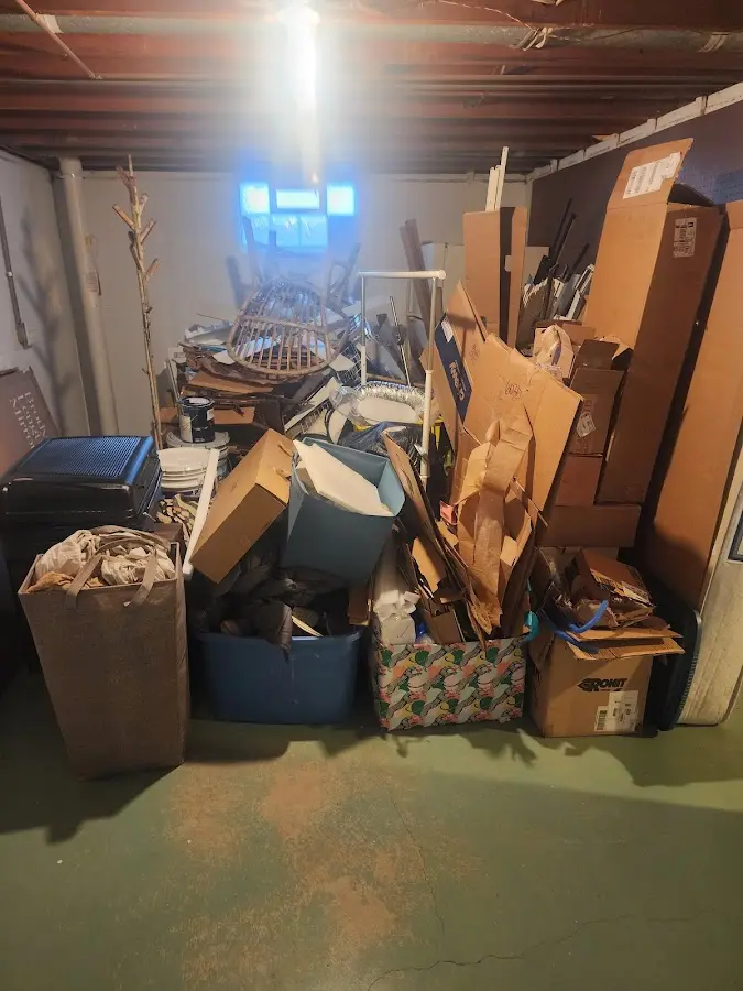 Roll-off dumpster container at job site for Concrete Dumpster Rental in North Vernon